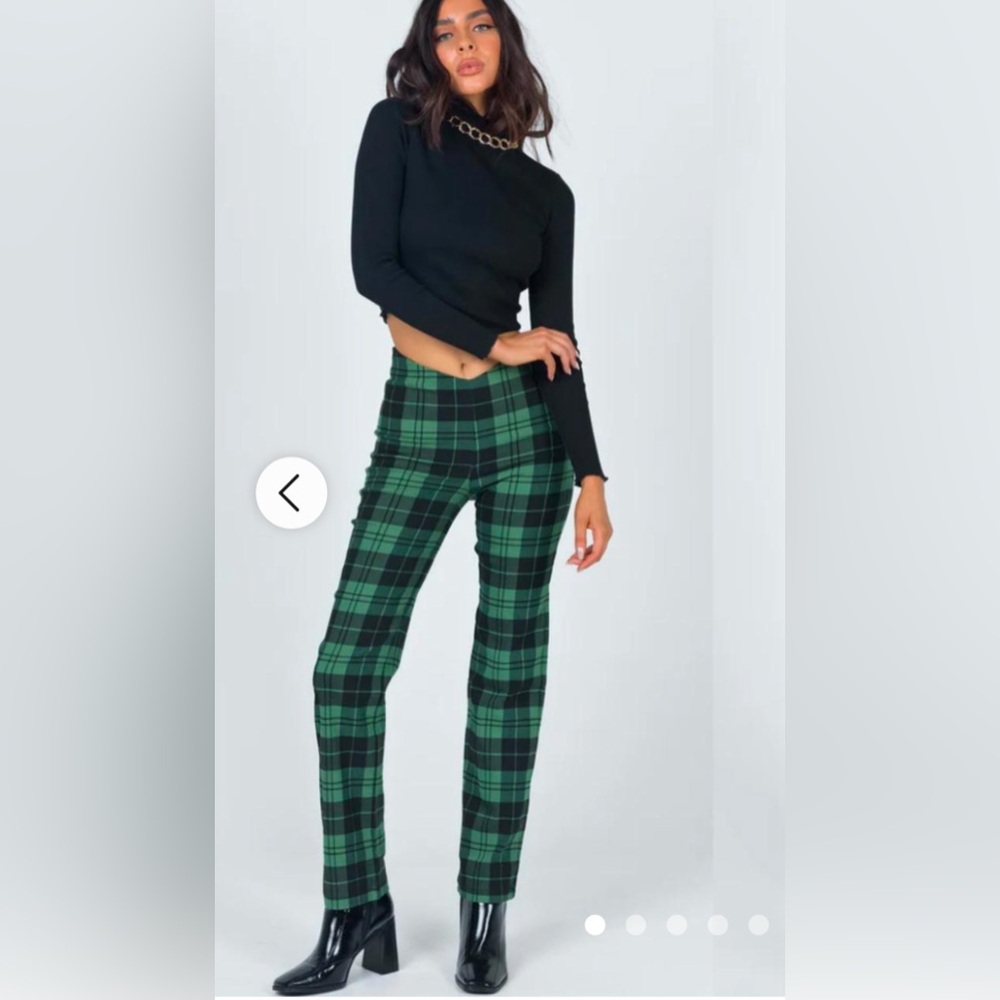 Princess Polly plaid trousers